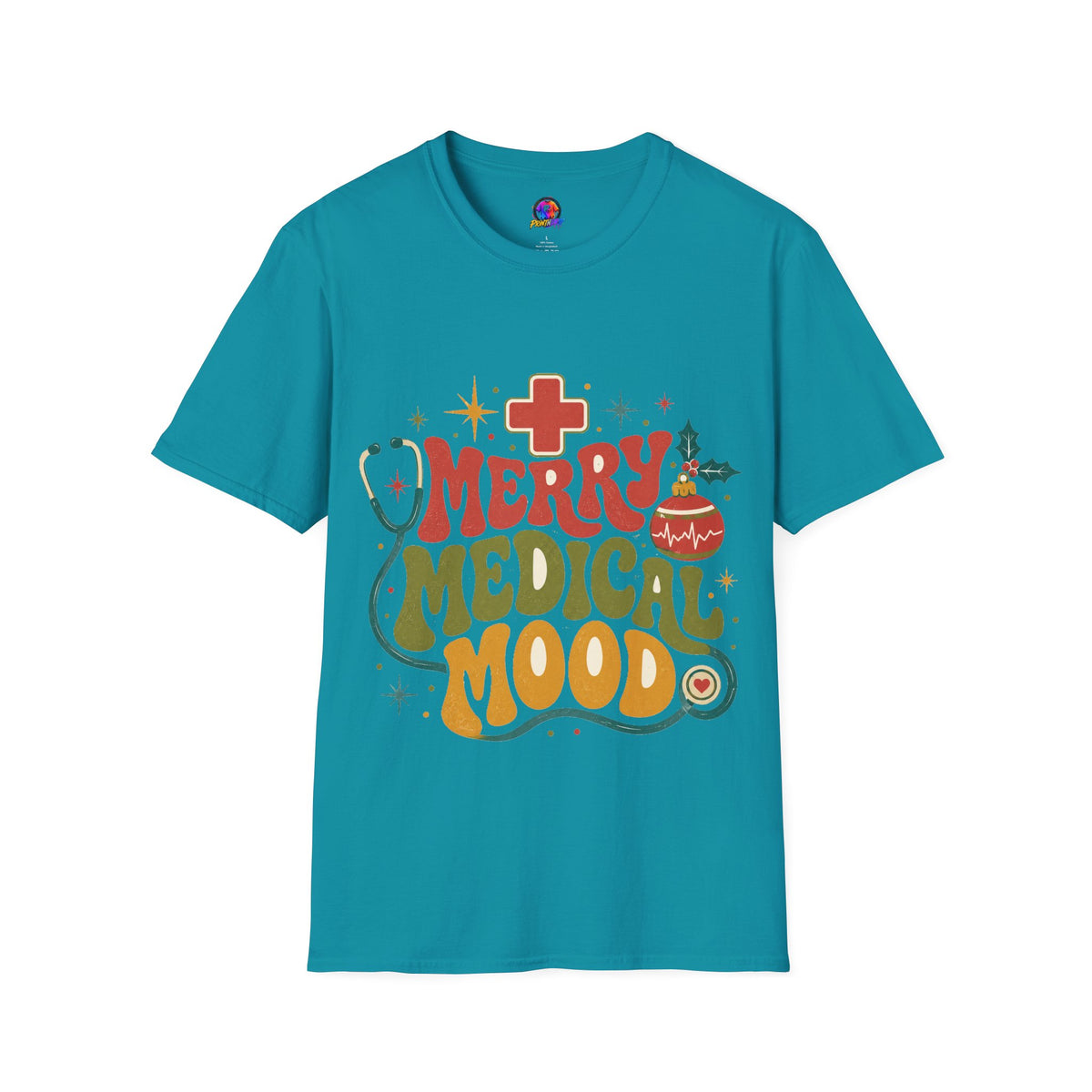 Merry Medical Mood T-Shirt — Christmas Nurse & Healthcare Holiday Tee