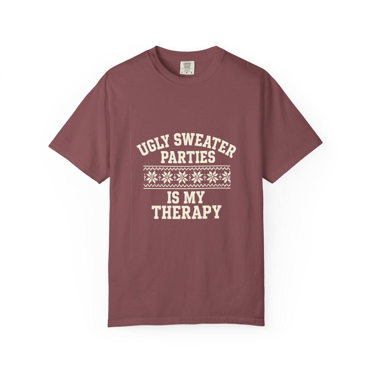 Ugly Sweater Parties Is My Therapy T-Shirt - Trending Now - October 2026
