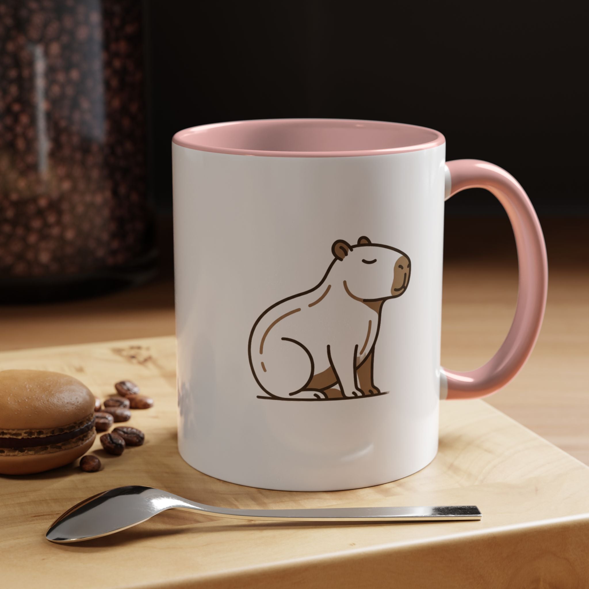 Funny Capybara Coffee Mug — Cute Relaxed Capybara Accent Mug