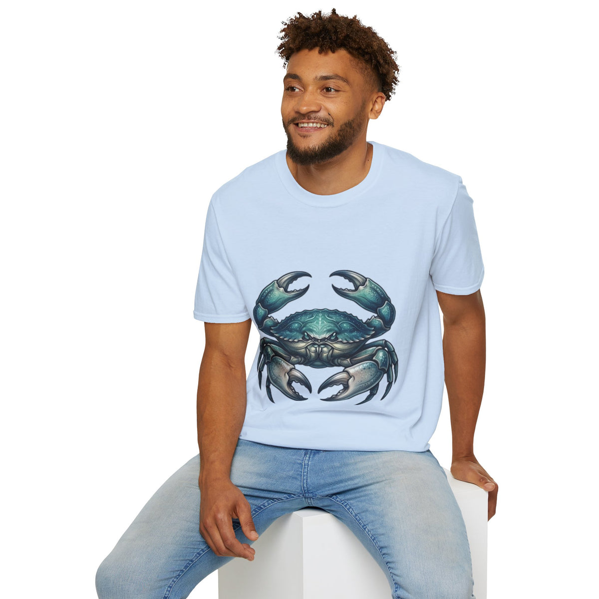 Crab Graphic T-Shirt — Coastal Sea Creature Tee