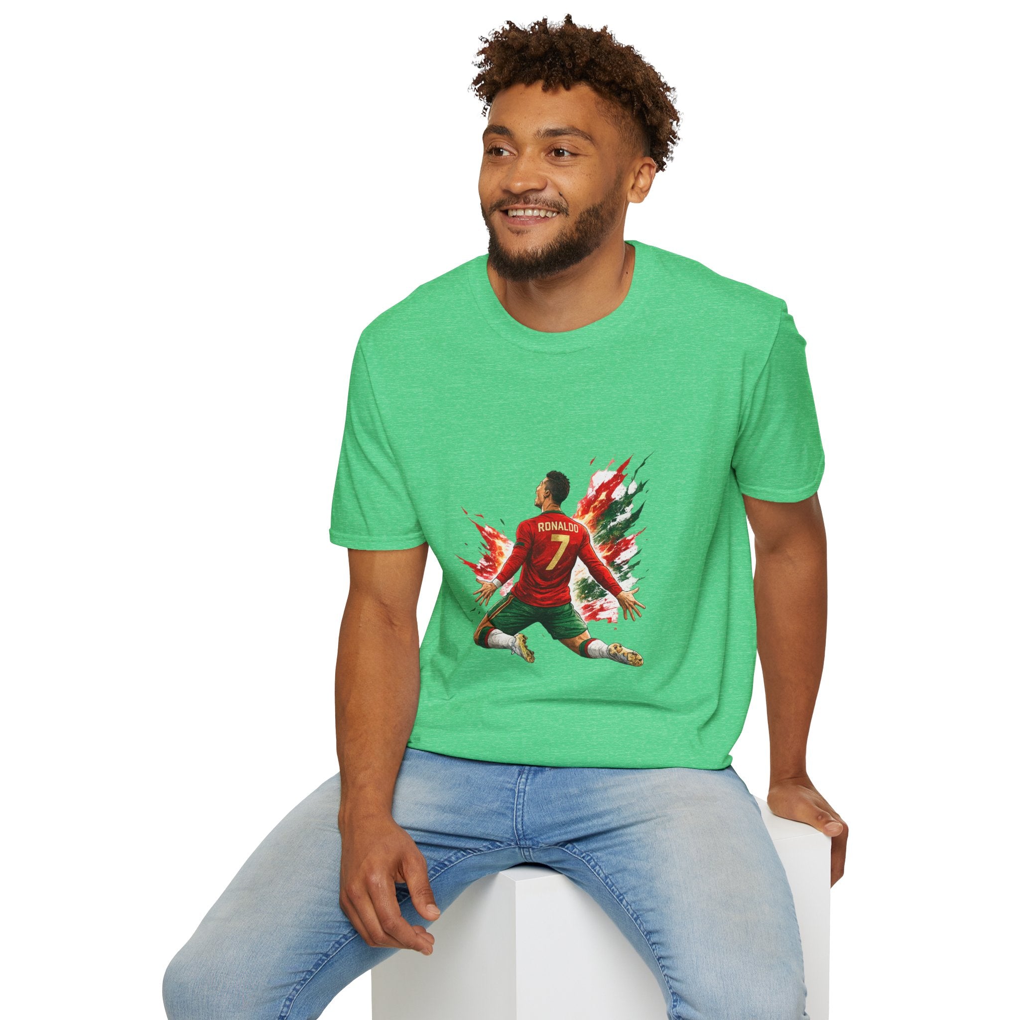 Portugal Soccer Player #7 Graphic T‑Shirt — Dynamic Portugal Fan Tee