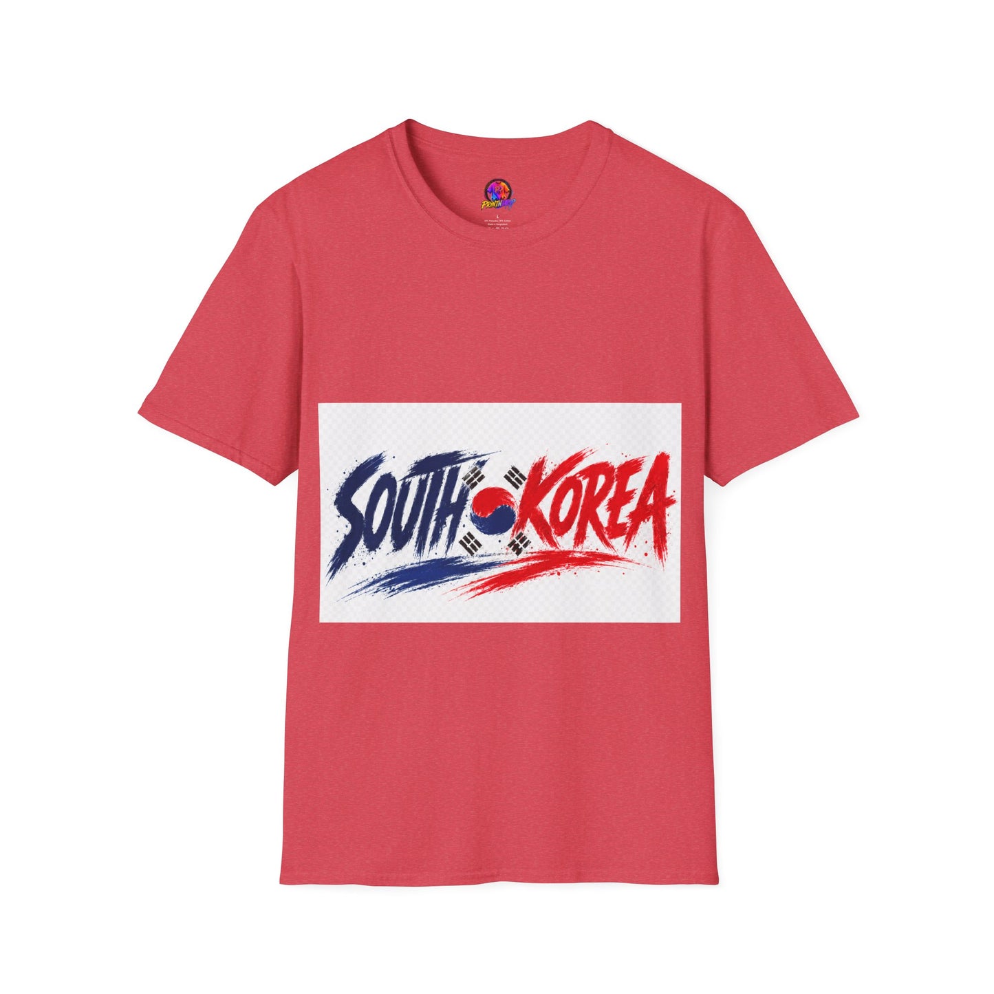 South Korea Flag Brushstroke T-Shirt — Patriotic Korean Travel Tee