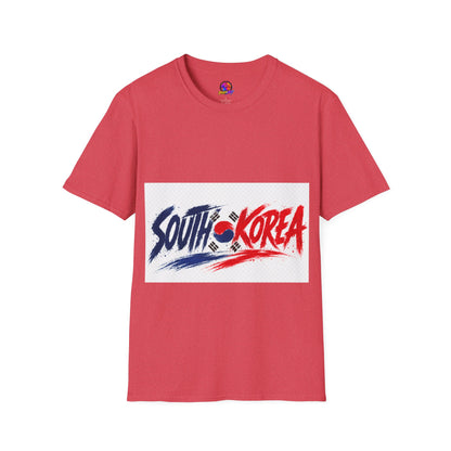 South Korea Flag Brushstroke T-Shirt — Patriotic Korean Travel Tee