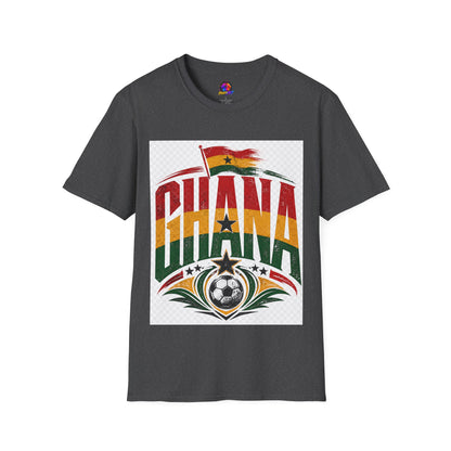 Ghana Flag Soccer T-Shirt — Retro Ghana Pride Football Tee