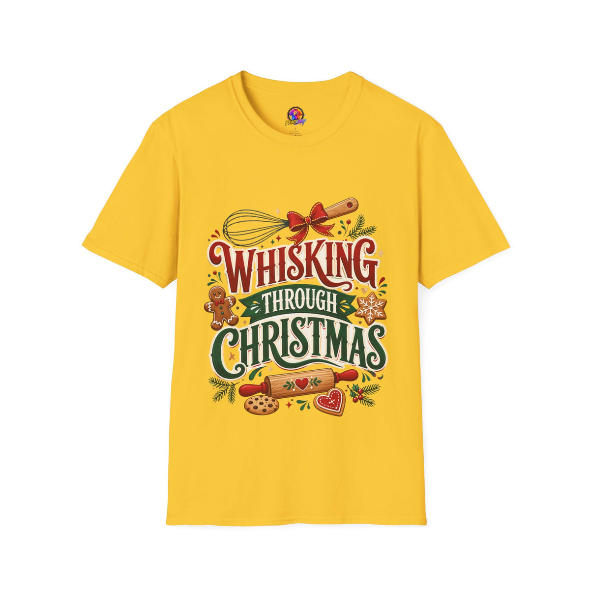 Christmas Baking T‑Shirt — "Whisking Through Christmas" Holiday Tee