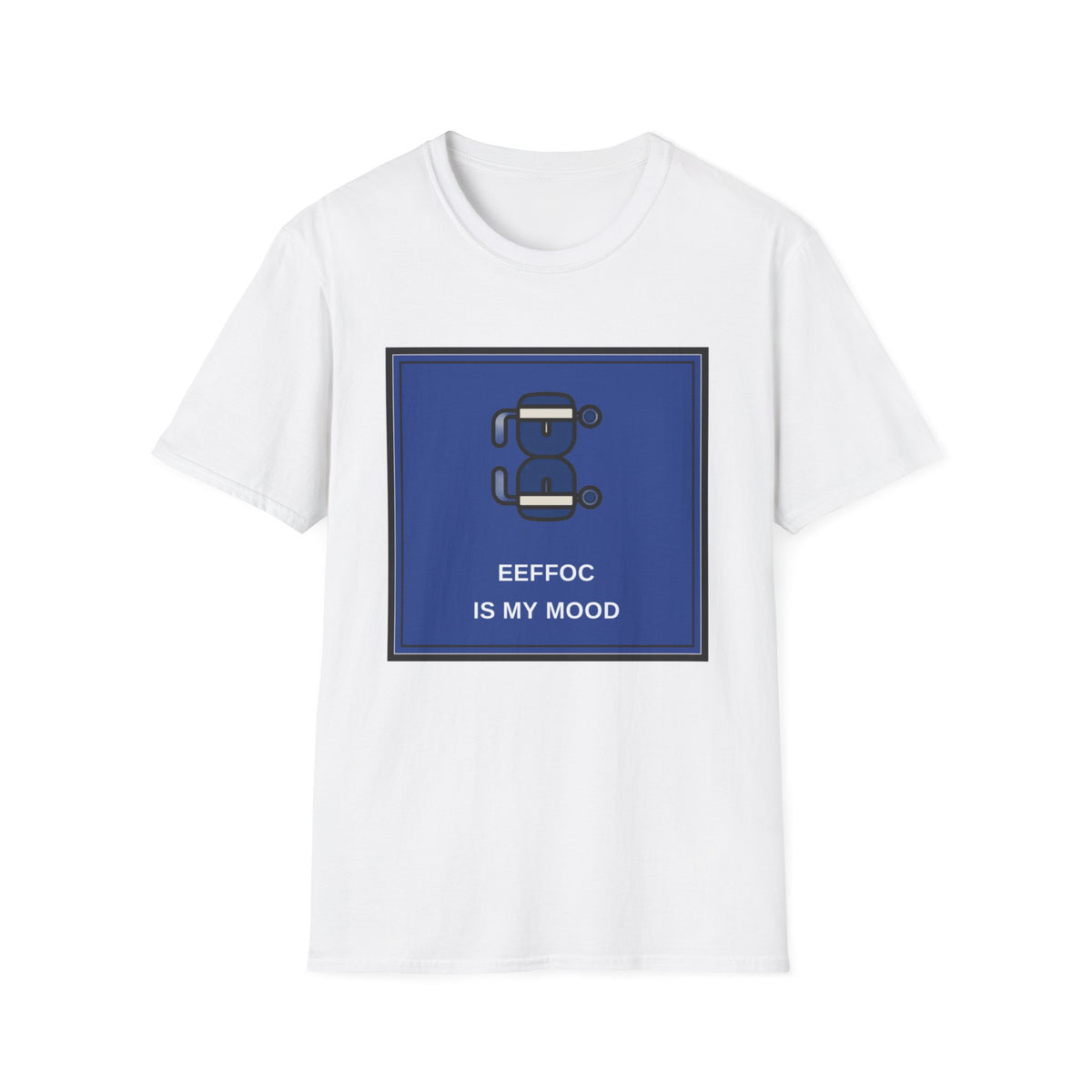 T‑Shirt — 'BeeFoc Is My Mood' Blue Robot Graphic Tee - Trending Now - August 2026