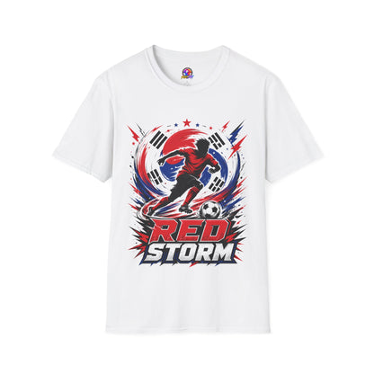 South Korea Red Storm Soccer T-Shirt — Dynamic Player Graphic Tee