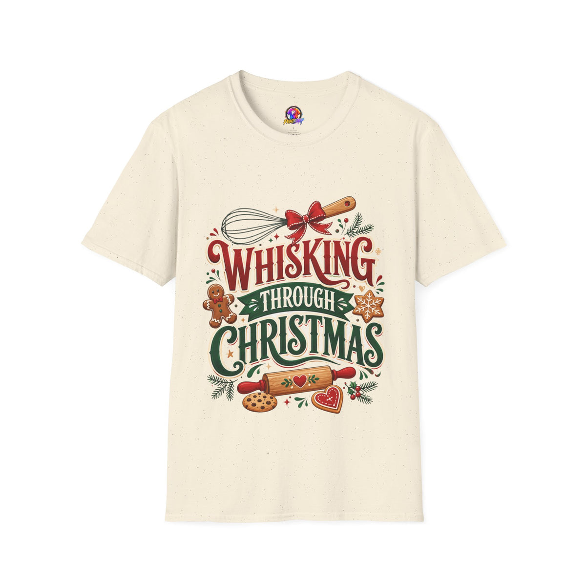 Christmas Baking T‑Shirt — "Whisking Through Christmas" Holiday Tee