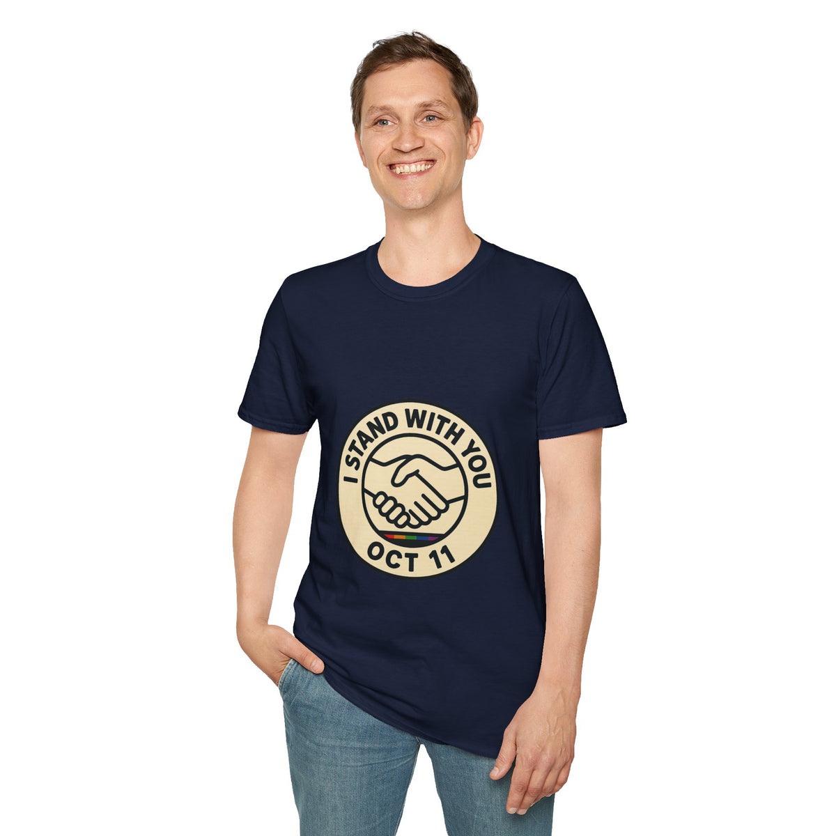 I Stand With You Oct 11 T‑Shirt — Solidarity Handshake Tee - Trending Now - October 2026