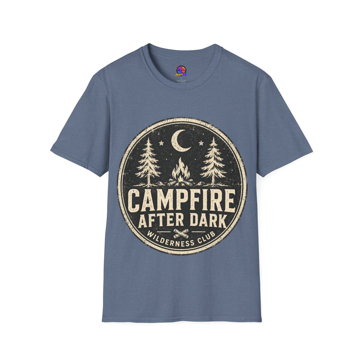 Campfire After Dark Tee — Vintage Wilderness Camping T-Shirt