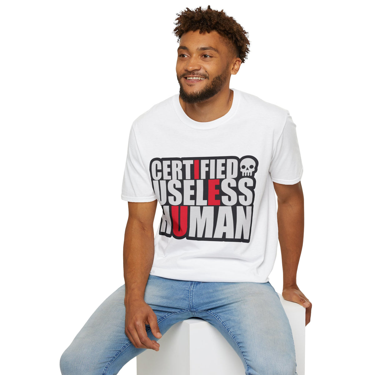 Certified Useless Human T-Shirt — Funny Sarcastic Graphic Tee - Trending Now - August 2026