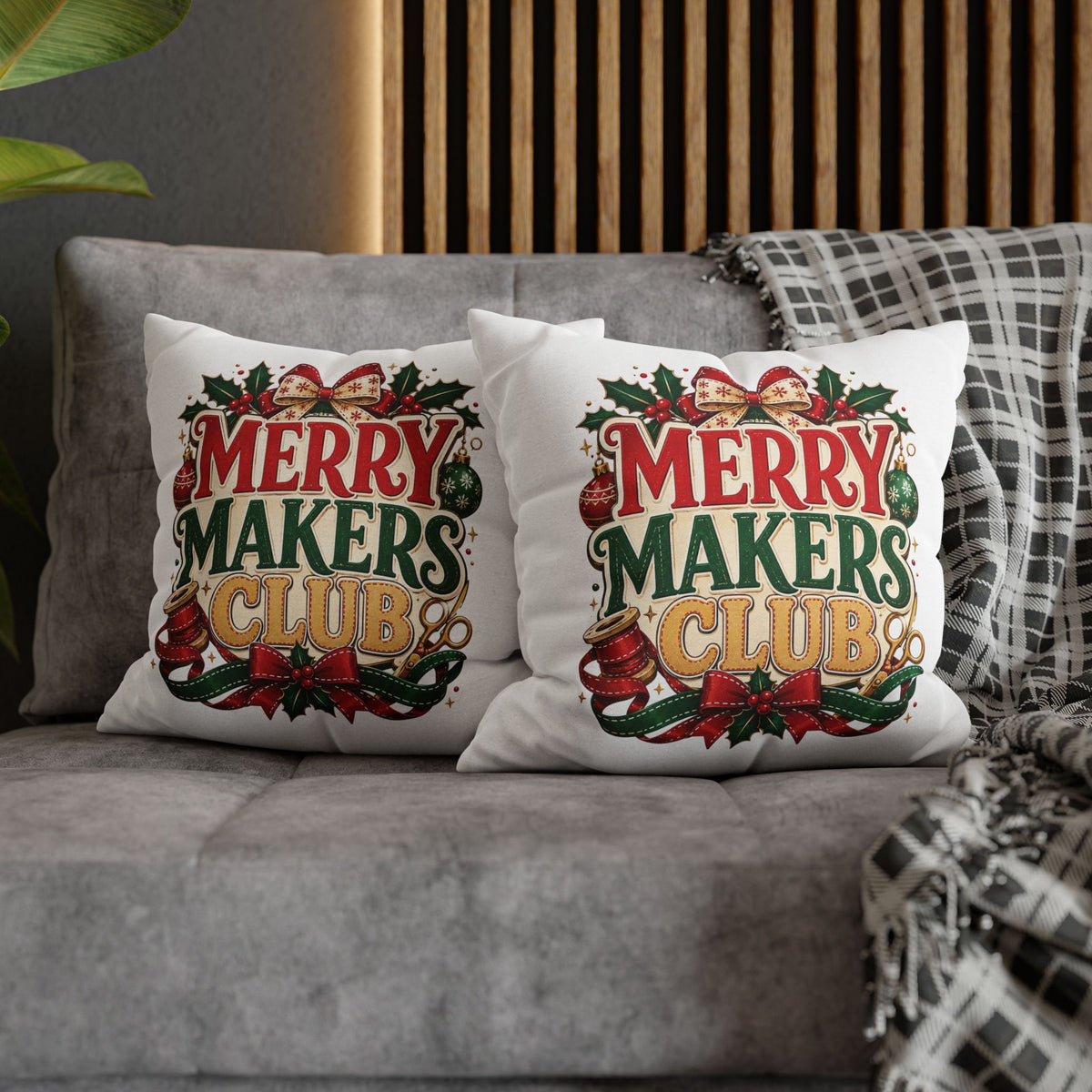 Christmas Merry Makers Club Holiday Pillowcase