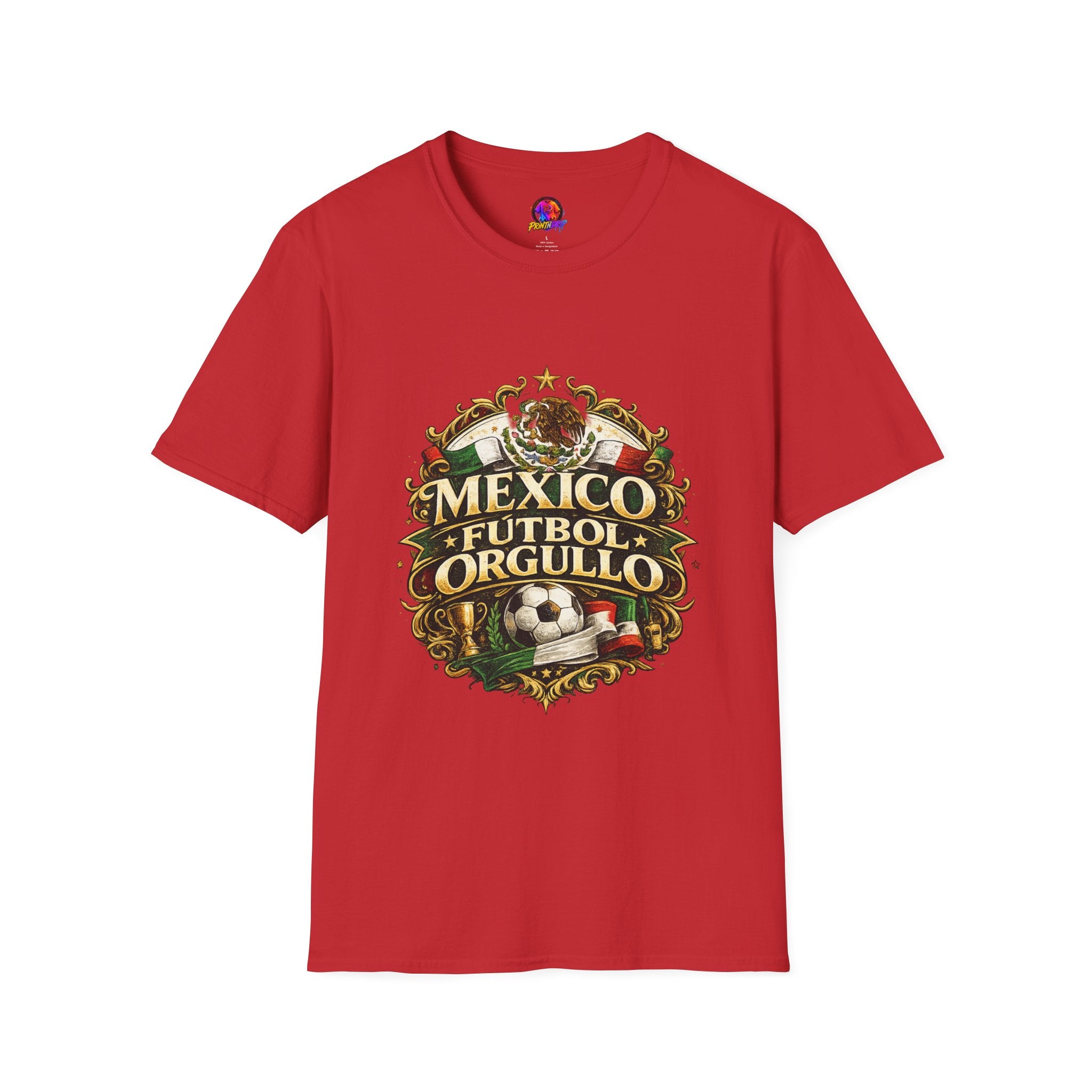 Mexico Fútbol Orgullo T-Shirt — Mexican Soccer Pride Graphic Tee
