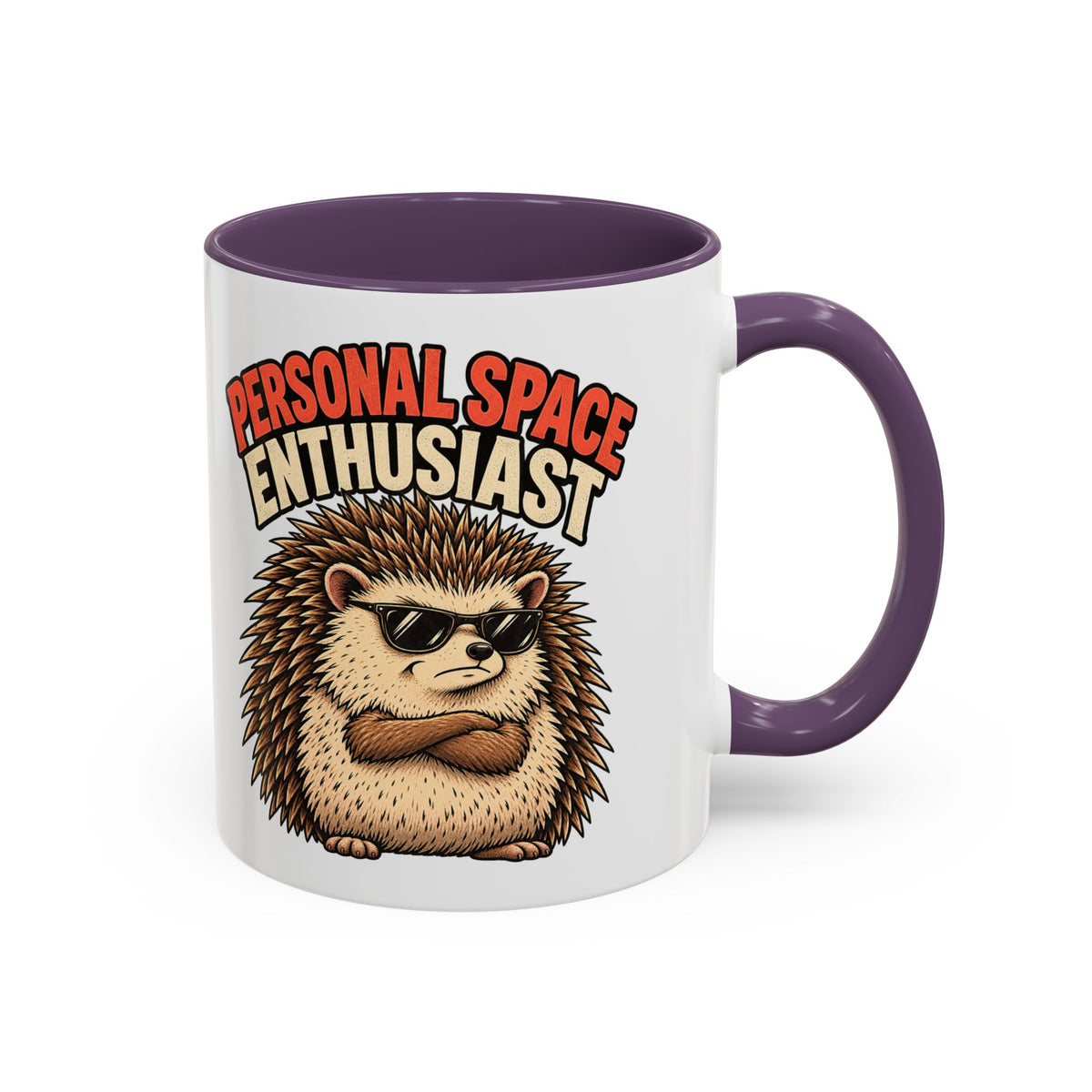 Funny And Witty "Personal Space Enthusiast" Accent Coffee Mug (11, 15oz)