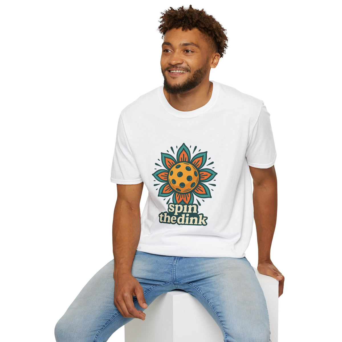 T-Shirt — 'Spin the Dink' Sunflower Paddle Tennis Graphic Tee - Trending Now - August 2026