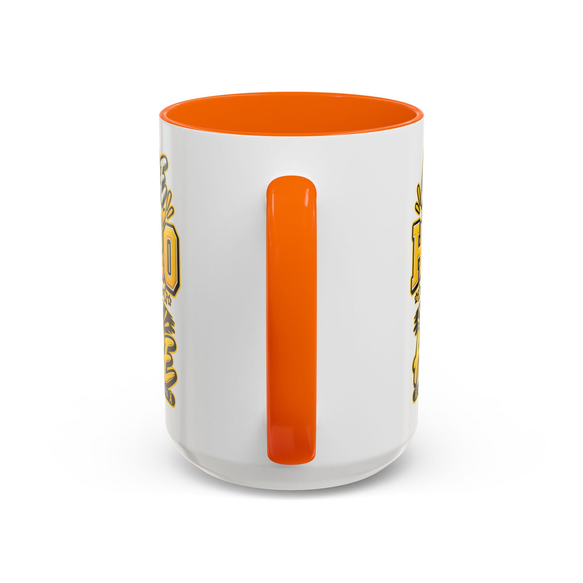 Little Hero Big Hope Coffee Mug — Childhood Cancer Awareness Accent Mug (11/15 oz)