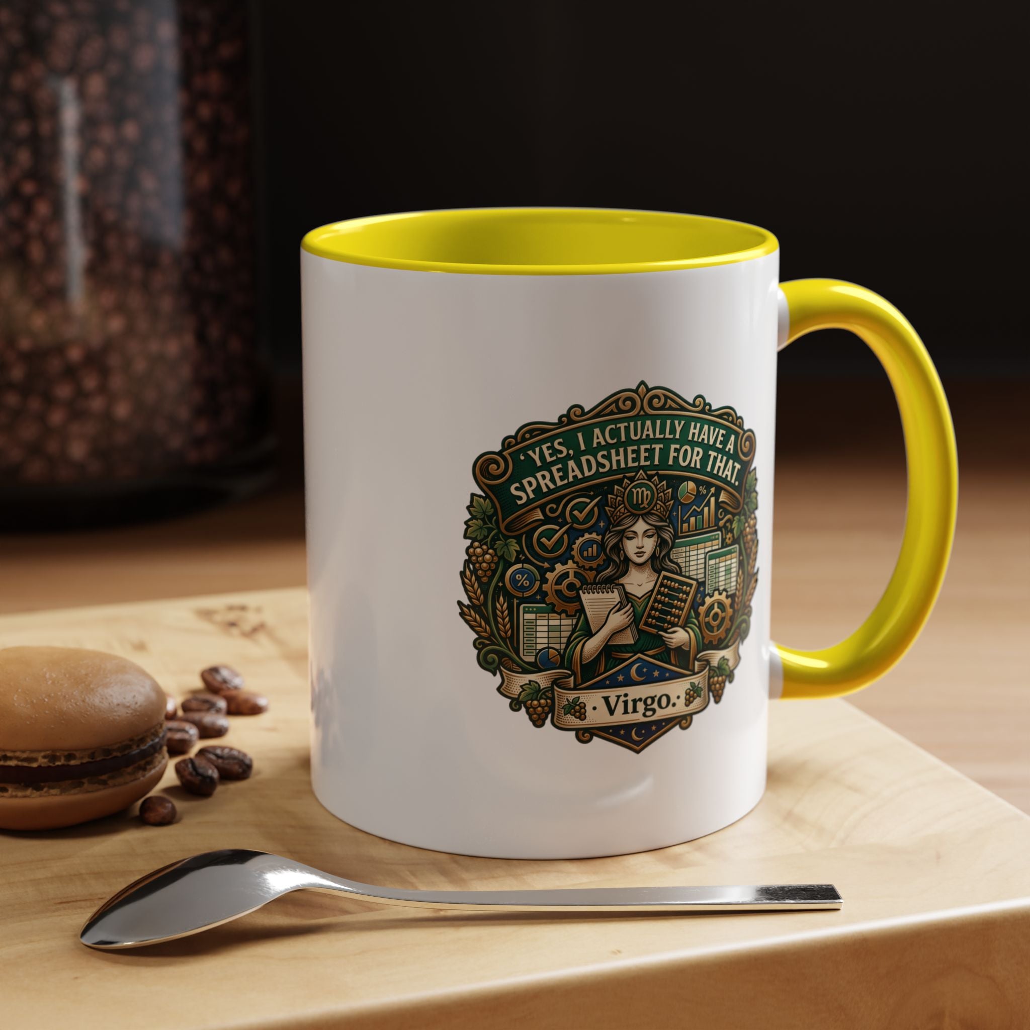 Virgo Coffee Mug - "Yes, I Actually Have a Spreadsheet for That" Accent Mug (11/15oz)