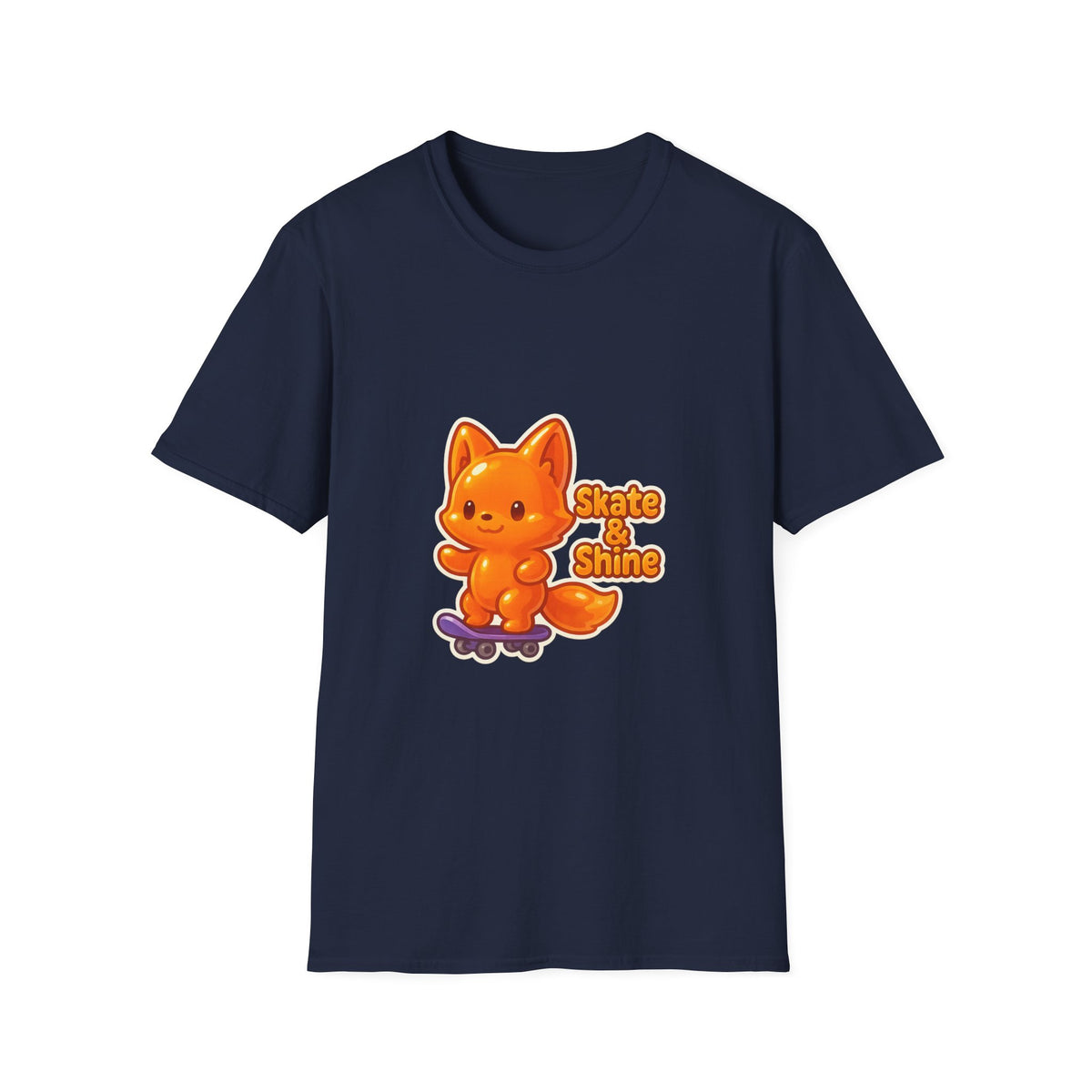 Cute Orange Fox Skateboard T-Shirt — "Gotta Skate" Graphic Tee - Trending Now - October 2026