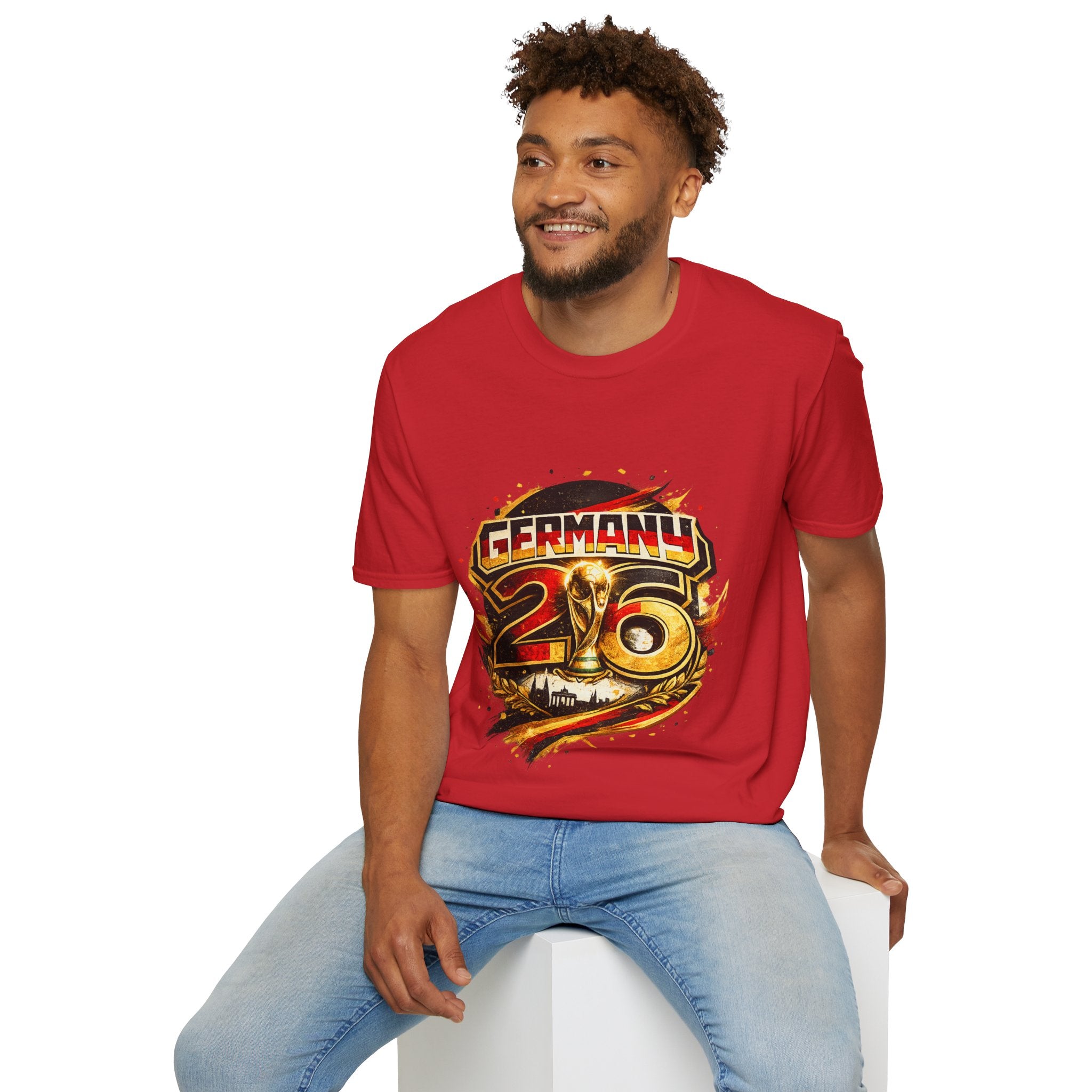 Germany 26 Skull Graphic T‑Shirt — Retro Soccer Fan Tee