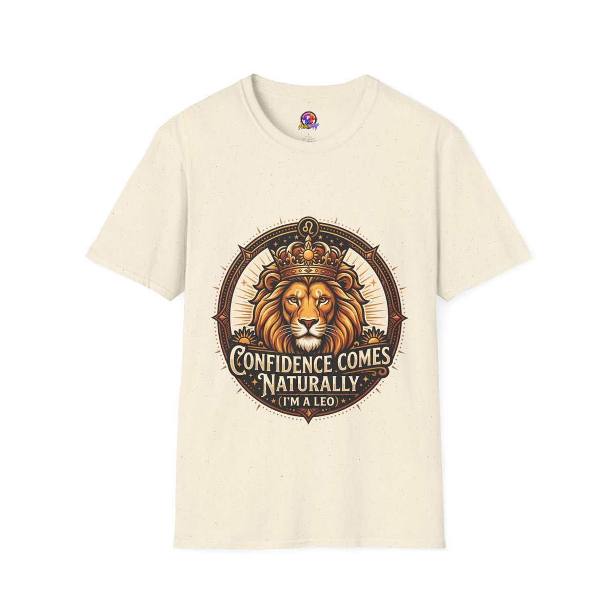 Leo Zodiac Lion T-Shirt — "Confidence Comes Naturally, I'm a Leo" Astrology Tee
