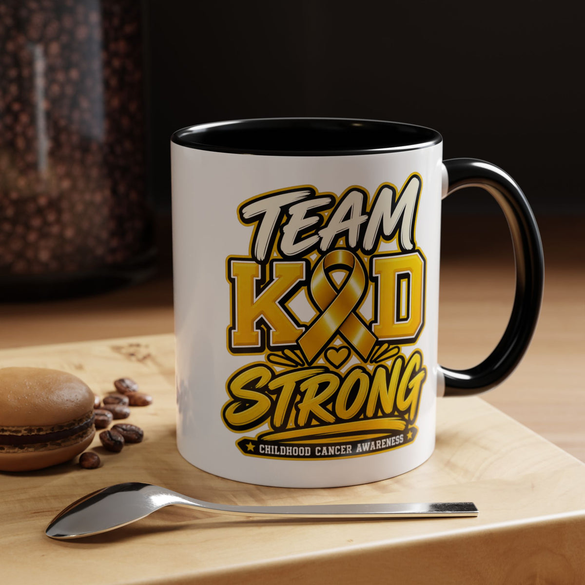 Team KID Strong Childhood Cancer Awareness Coffee Mug