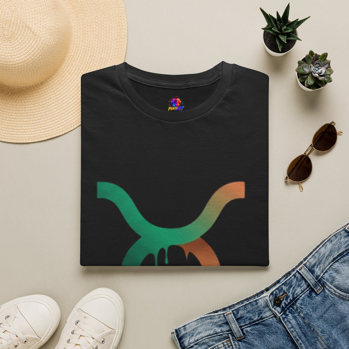 Taurus Abstract Drip Logo T-Shirt