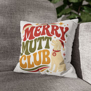 Merry Mutt Club Christmas Pillowcase Modern Day Christmas