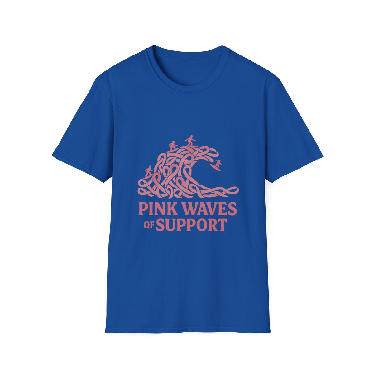 Pink Waves of Support T-Shirt — Breast Cancer Awareness Pink Wave Tee - Trending Now - October 2026