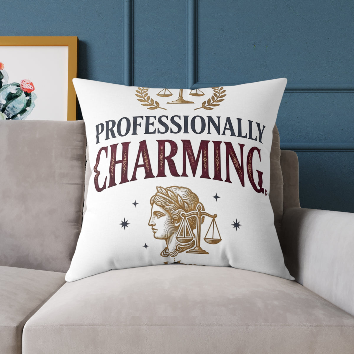 Libra Zodiac Professionally Charming Square Poly Canvas Pillow
