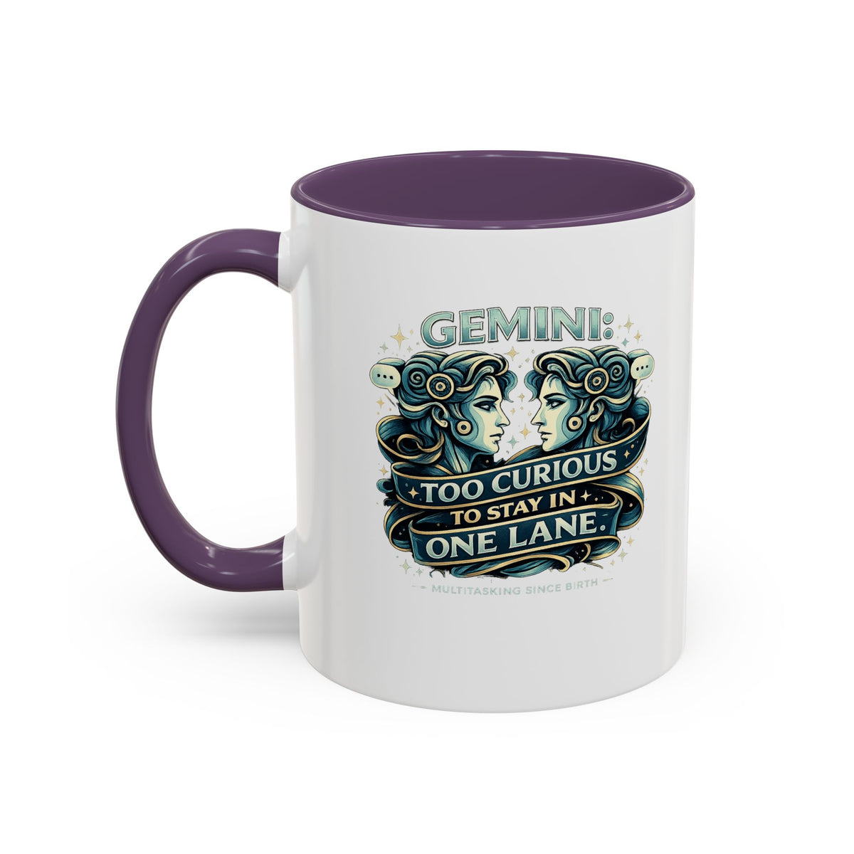 Zodiac Gemini Accent Coffee Mug