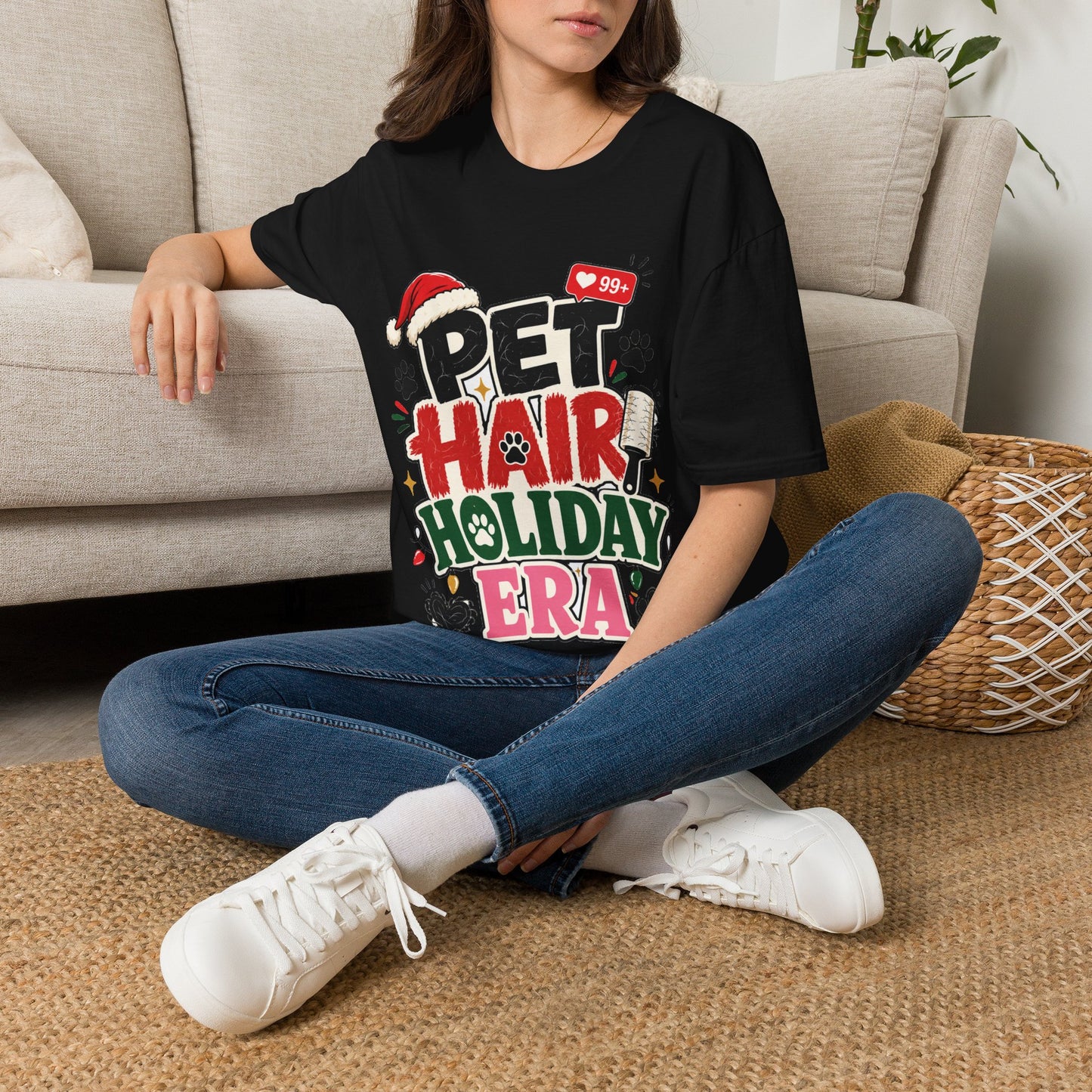 Pet Hair Holiday Tee — Funny Christmas Shirt for Pet Lovers
