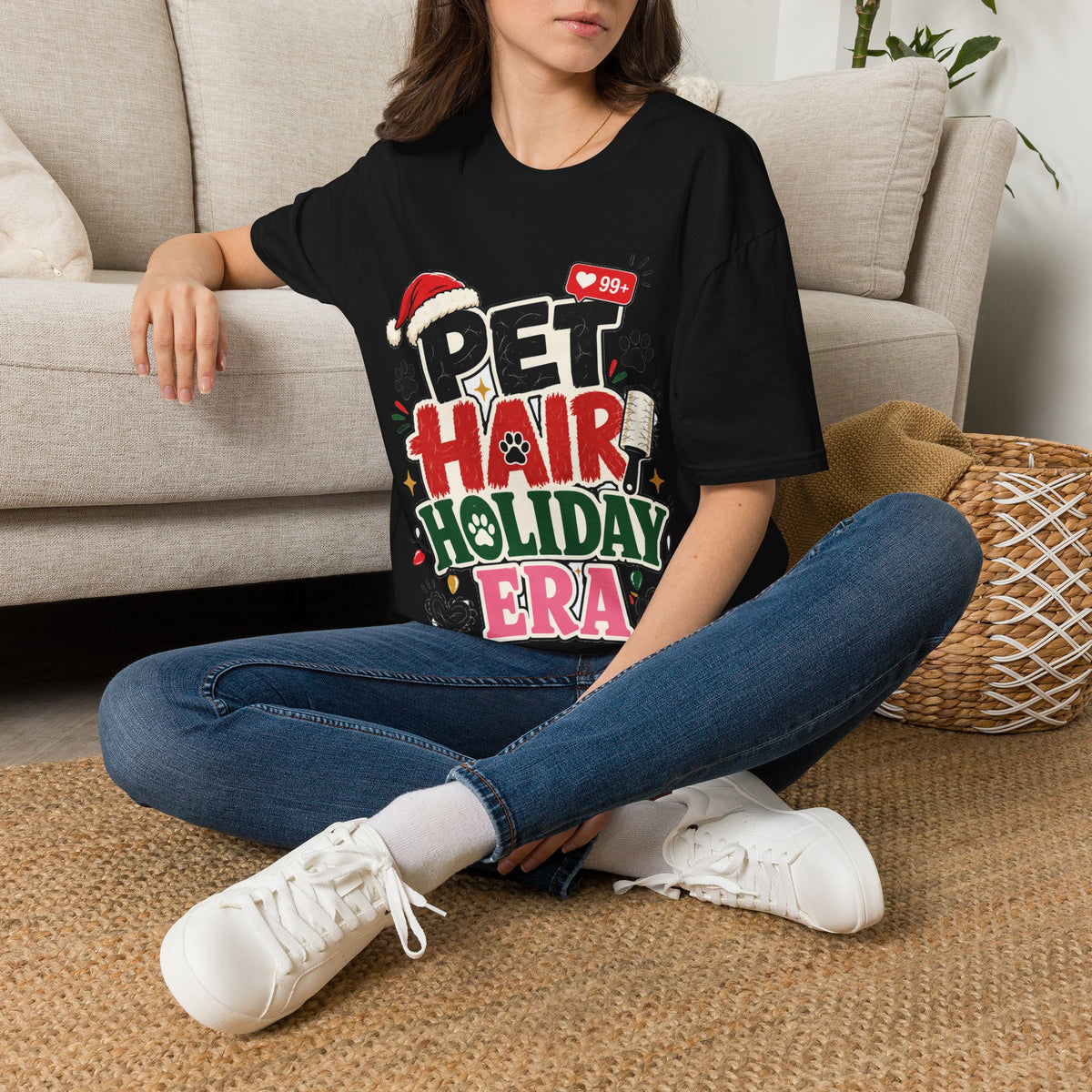Pet Hair Holiday Tee — Funny Christmas Shirt for Pet Lovers