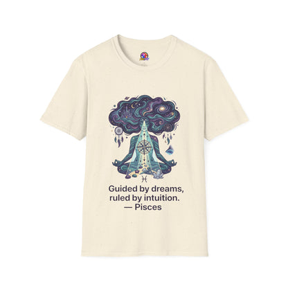 Dreamy Meditation T-Shirt — 'Guided by dreams, ruled by intuition' Spiritual Art Tee