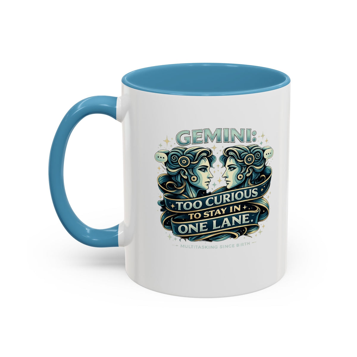Zodiac Gemini Accent Coffee Mug