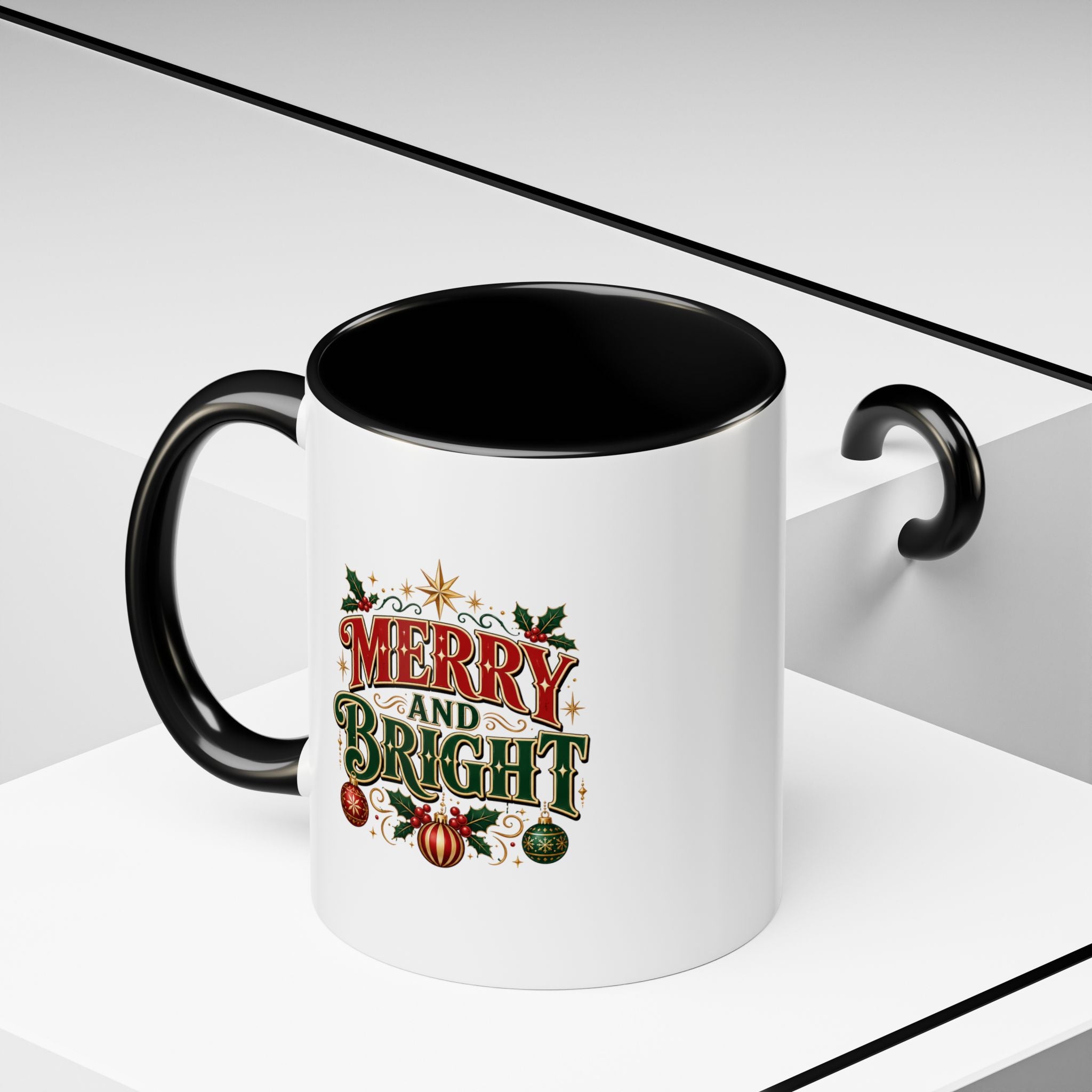 Accent Coffee Mug Merry Bright