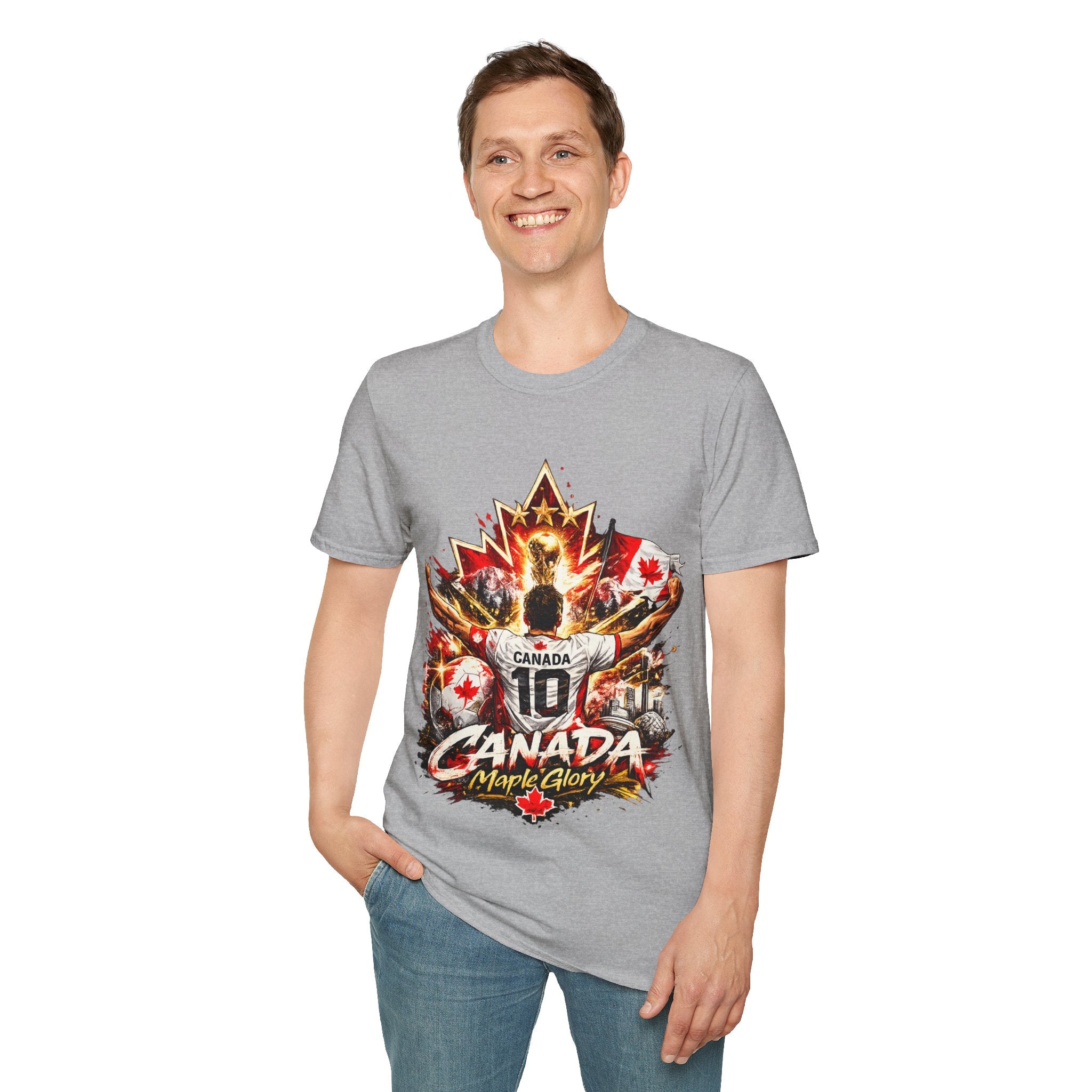 Canada Maple Glory T‑Shirt — Vintage Canadian Maple Leaf Graphic Tee