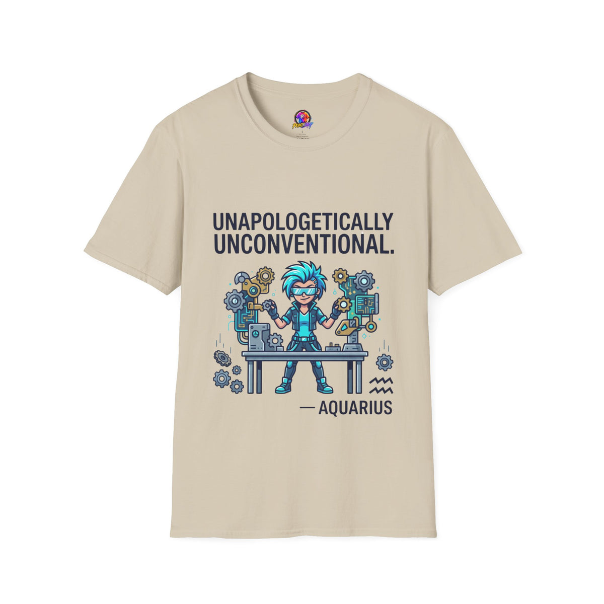 Aquarius Zodiac Unapologetically Unconventional Graphic T-Shirt