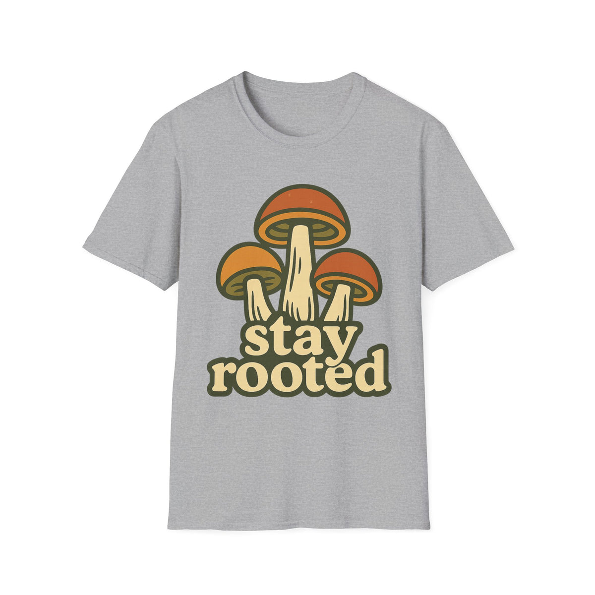 Mushroom "Stay Rooted" T-Shirt - Trending Now - September 2026