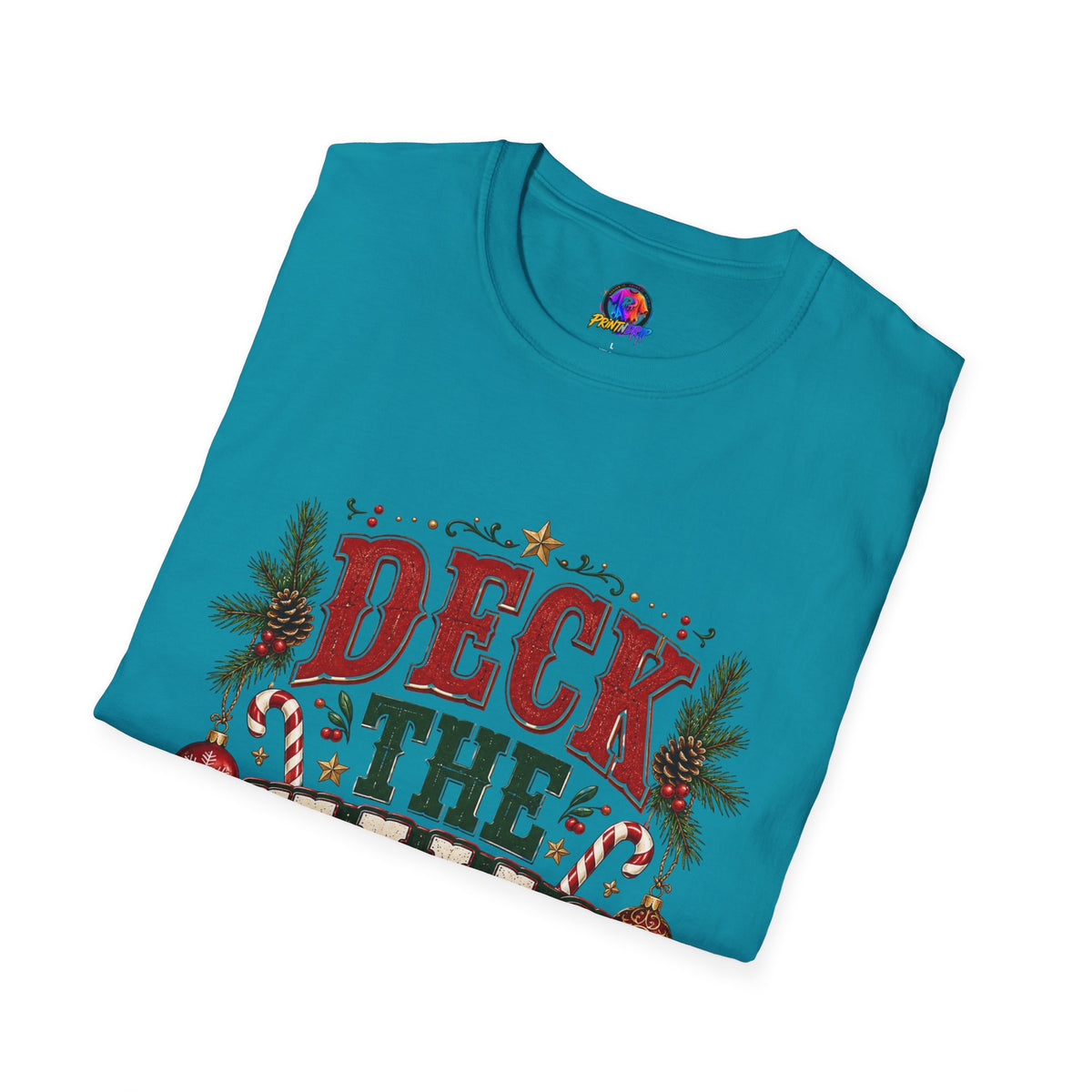 Deck the Halls Y'All T-Shirt — Festive Christmas Holiday Tee