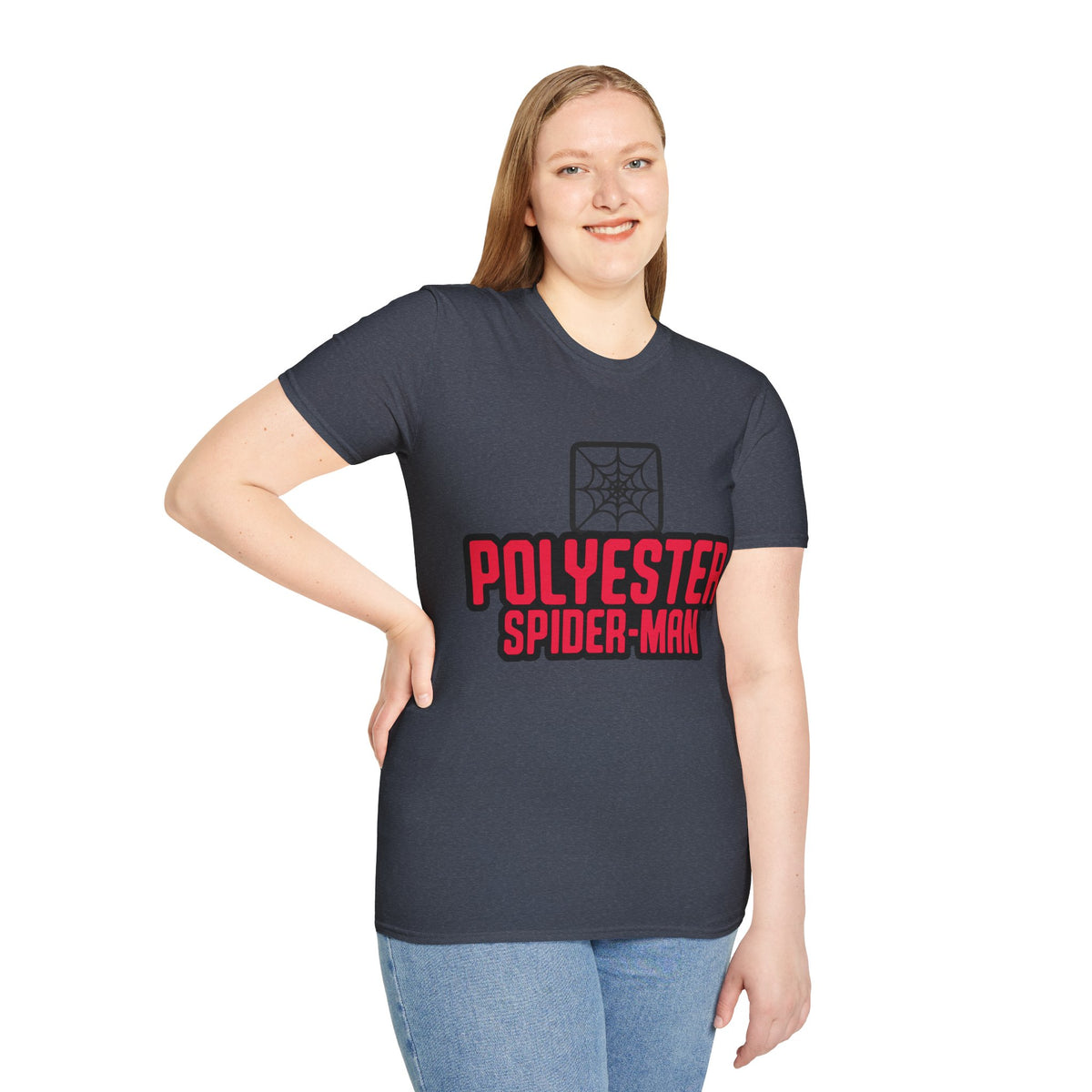 Spider-Man Polyester Graphic Tee — Bold Retro Logo Spiderweb T-Shirt - Trending Now - August 2026