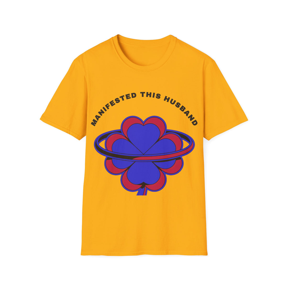 Manifested This Husband T-Shirt — Psychedelic Four-Leaf Clover Graphic Tee - Trending Now - September 2026