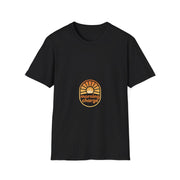 "Morning Charge" Retro Sunrise Graphic Tee - Minimalist Aesthetic Coffee White T-Shirt - Trending Now - September 2026