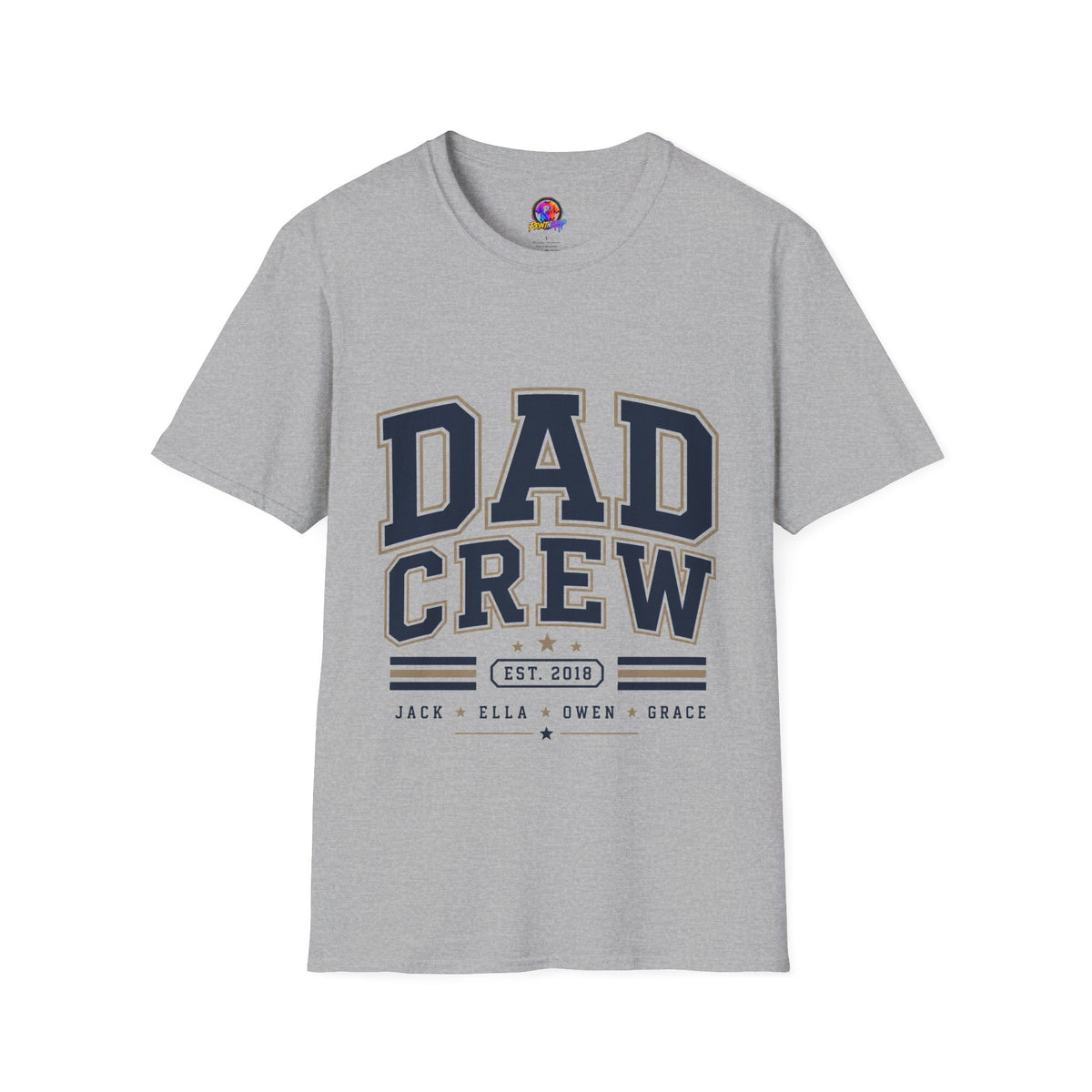 Dad Crew T-Shirt — Vintage Collegiate "DAD CREW" Father's Day Tee