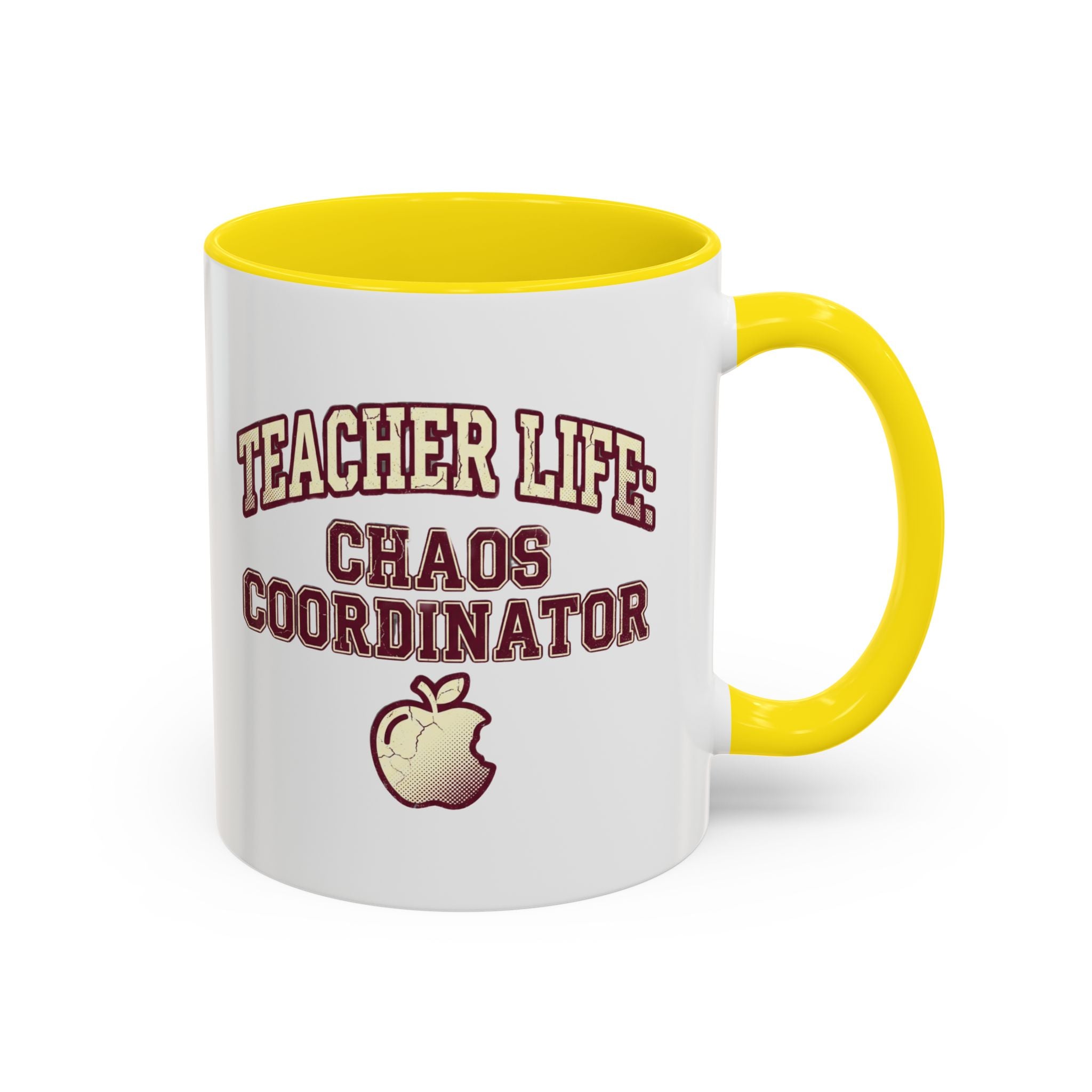 Funny Teacher Life Chaos Coordinator Coffee Mug — Accent Mug