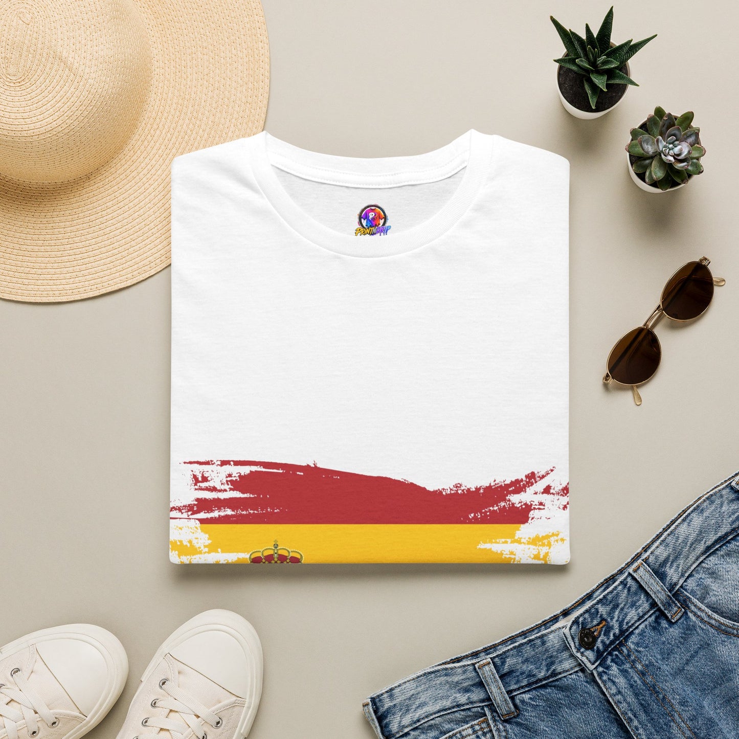 Spain Flag T-Shirt — Distressed Spanish Flag Graphic Tee