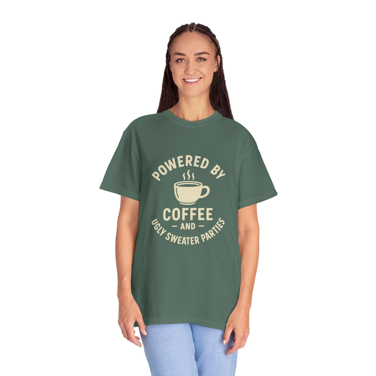 Powered by Coffee T-Shirt — Funny Coffee Lover Tee - Trending Now - October 2026