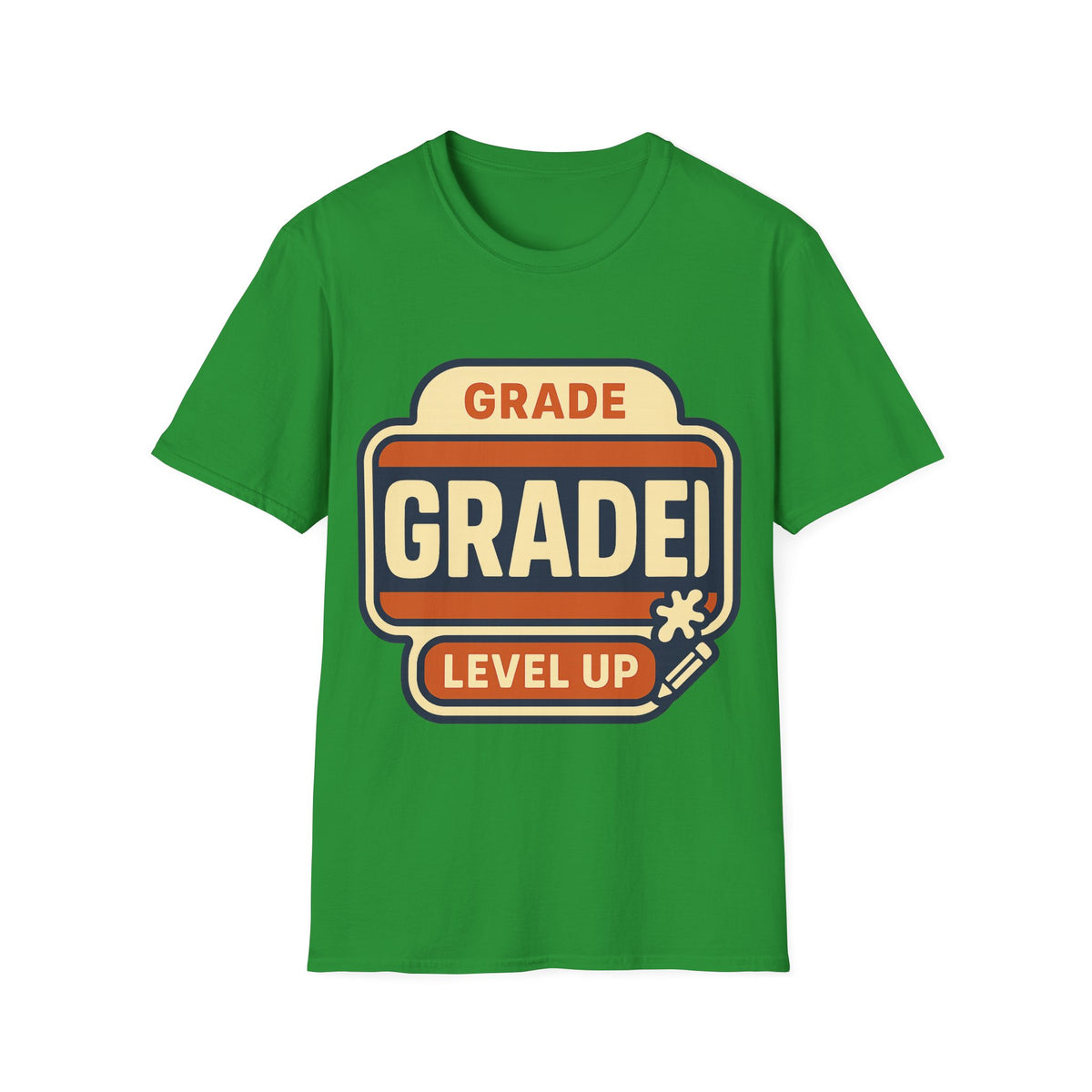 Grade Up Retro Badge T‑Shirt — "GRADE! LEVEL UP" Gamer Teacher Gift - Trending Now - August 2026