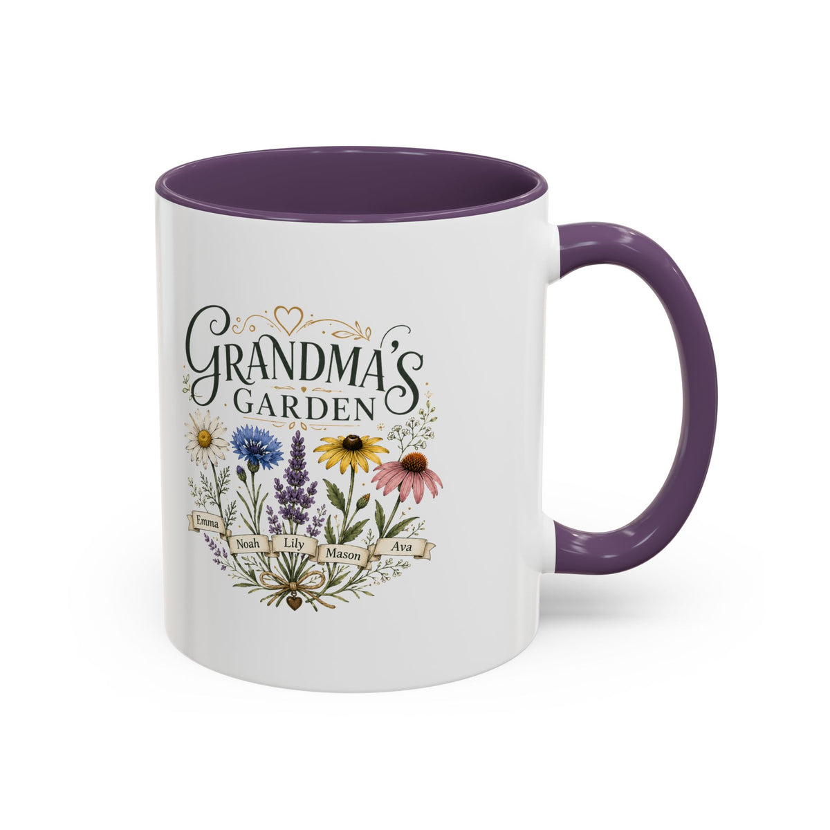 Milo Bailey Dog Dad Mom Grandma's Garden Floral Coffee Mug – Personalized  Accent Mug