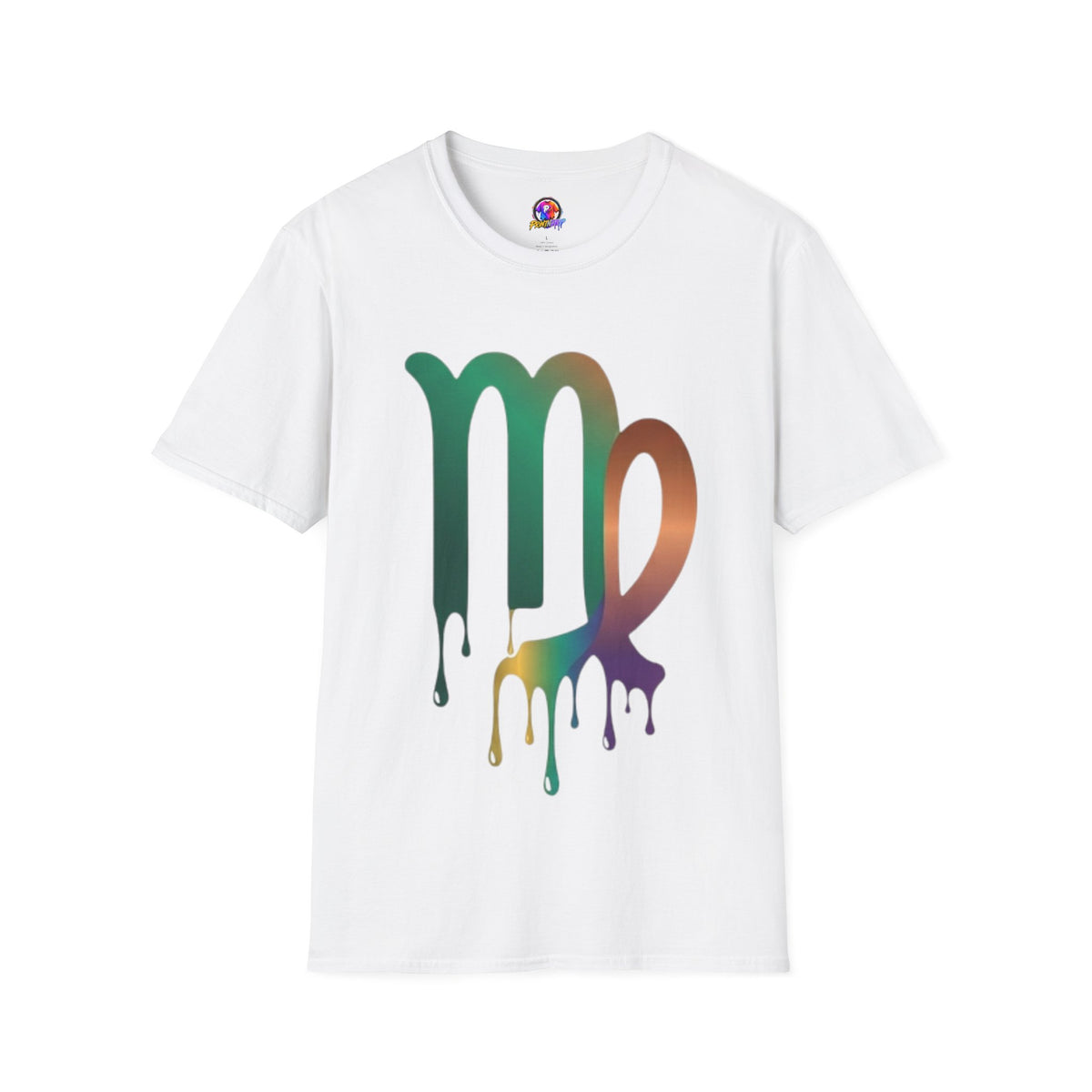 Virgo Zodiac Drip T-Shirt — Colorful Virgo Sign Astrology Tee