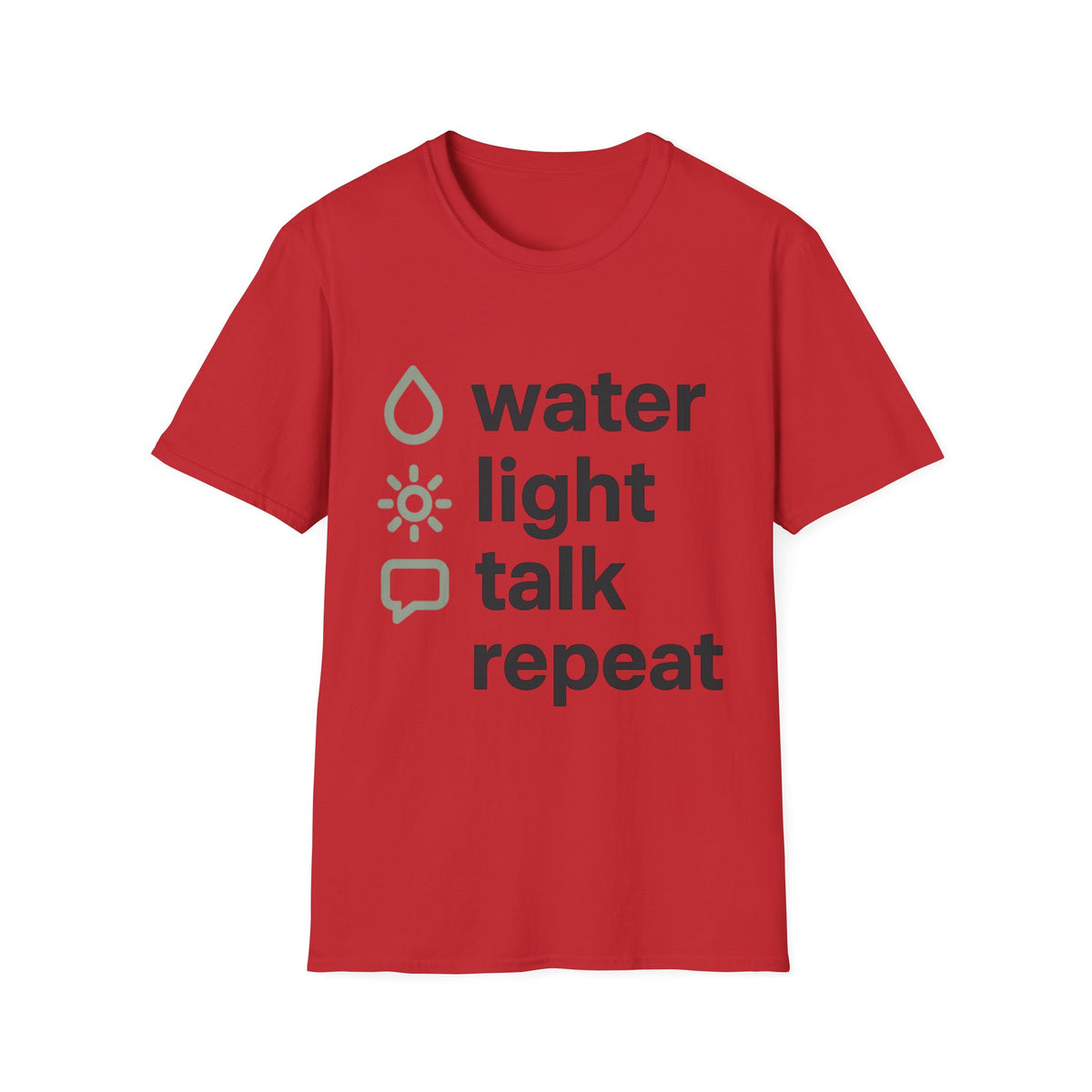 Eco Icons T-Shirt — Minimal 'water • light • forest' Graphic Tee - Trending Now - September 2026